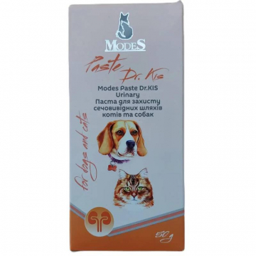 Modes Paste Dr.KIS Urinary Паста для захисту сечовивідних шляхів котів та собак 50 г