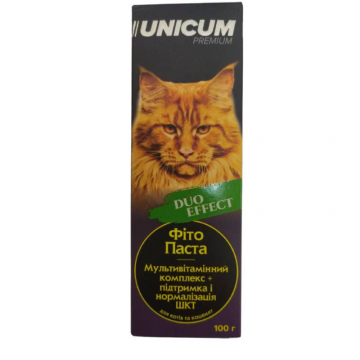 Паста Унікум мультівітамін +ШКТ UNICUM DUO для котів та кошенят UN-097