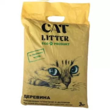 Наповювач  з деревини CAT LITTER  3,0кг