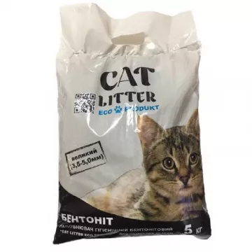 Наполнитель CAT LITTER  бентонитовий 5кг №5 9480