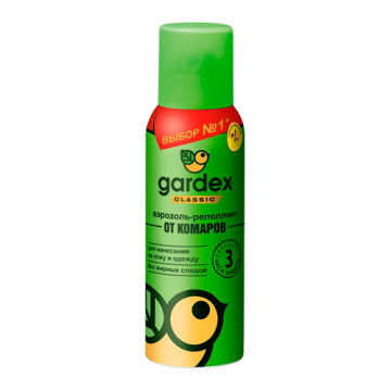 Аэрозоль Гардекс Gardex классик от комаров 100 мл зеленый 24