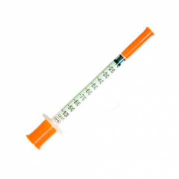 Шприц инсулиновый с не съемной иглой 1 мл 3-х компонентный 0,3*13 мм G30 G29
