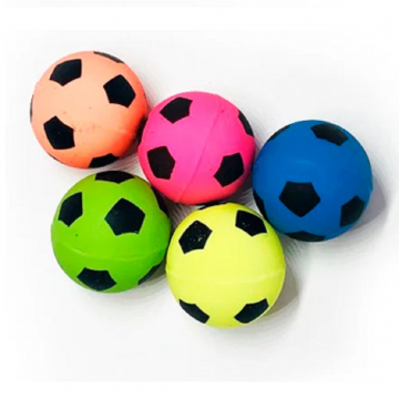 Игрушка для кошек Мяч попрыгун футбольный 3 см FOX NT680