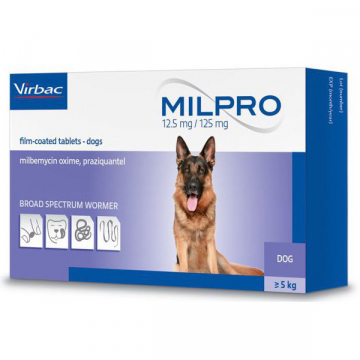 Мильпро таблетки антигельминтные для собак от 5 кг №4 Virbac Франция