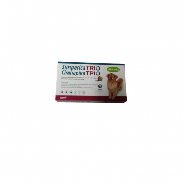 Симпарика Трио 20-40 инсектокарицид для собак  Zoetis