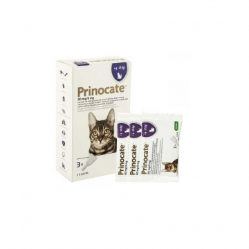 Prinocate  капли от паразитов для кошек от 4 до 8 кг 0,8мл 1 пипетка KRKA