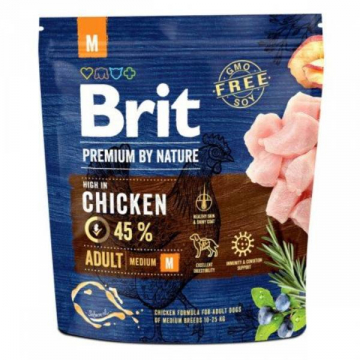 Корм для собак Брит Brit Premium Dog Adult M  8 кг ЦЕНА за 1кг