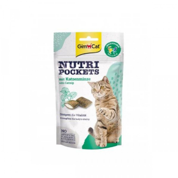 Лакомство для котов Nutri Pockets  Кошачья мята+Мультивитамин  60г G-419282/400723 GimCat