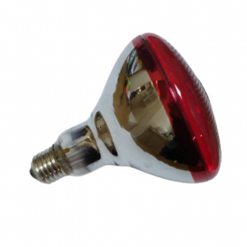 Лампа ИК 175 W 240 V  LuxLight BR38 твердое стекло красная Китай