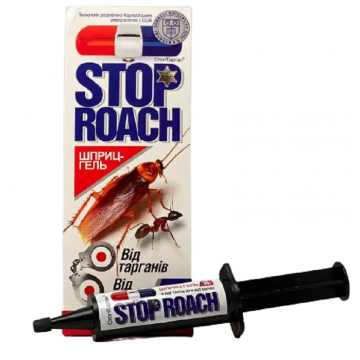 Гель Стоп Роач Stop Roach от тараканов и муравьев  шприц - гель 30 г