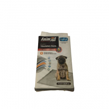Пеленки AnimAll Puppy Training Pads для собак и щенков, с активированным углем, 60×90 см, 10 штук