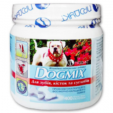 Догмікс вітаміни для собак для зубів, кісток і суглобів №400 таблеток Продукт