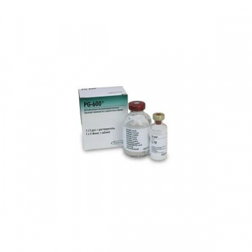 ПГ 600 гормональный препарат для свиней 1 доза Intervet
