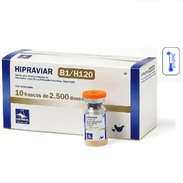 Вакцина Ла-Сота Ньюкасла ХИПРАВИАР-B1 H120 2500 доз Hipra