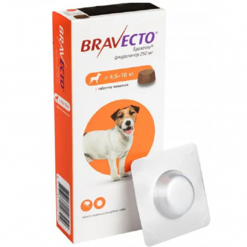 Бравекто жевательная таблетка от блох и клещей для собак 4,5-10 кг MSD AH
